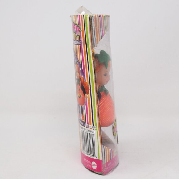 2007 Barbie Halloween Party Kelly Miranda Pumpkin Jack O Lantern Costume Orange - Picture 4 of 10